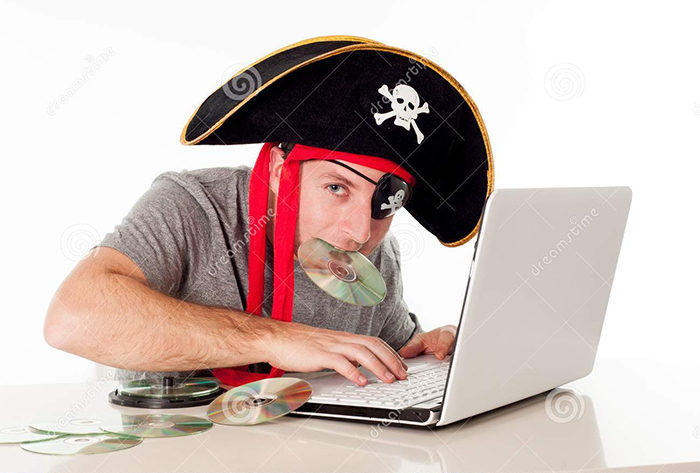 This is an actual image of an internet pirate.